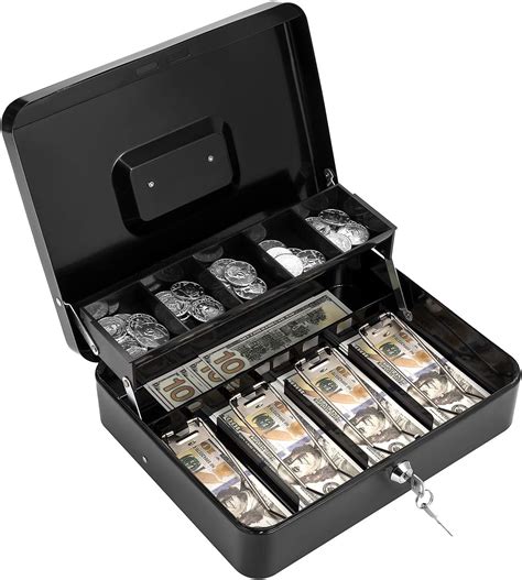 metal cash box|metal cash box with lock.